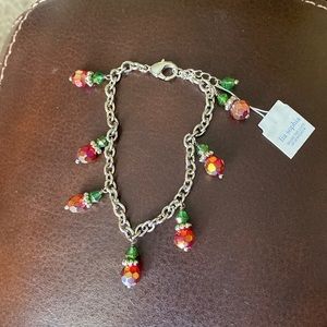 Retired Lia Sophia Christmas bracelet NWT